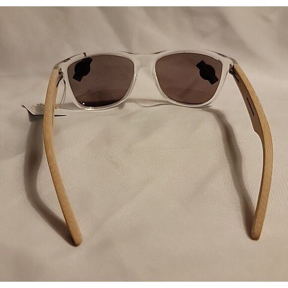 Piranha Hardy II Bamboo Temple Premium Sunglasses Clear Frames Style # 62163 - Picture 3 of 5